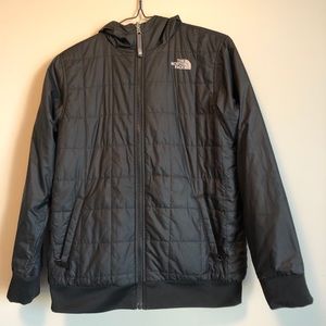 North face reversible puffer jacket